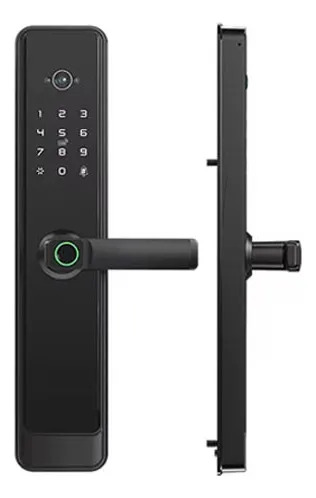 Cerradura Smart Wifi B5 Pro Smart Life Tuya Con Cámara Negro